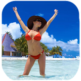 Hot Bikini Girls on the Beach Wallpapers HD icon