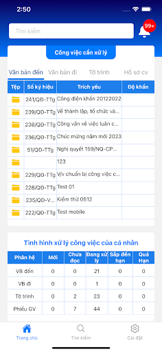 Quản lý văn bản UBCKNN Screen 2