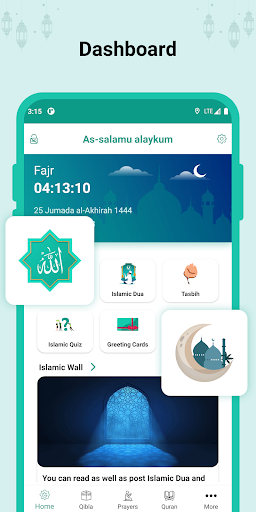 Android application Prayer Times - Azan and Qibla screenshort