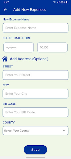 MCS Expense App Screen 2