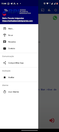 Android application Rádio Planeta Imigrantes screenshort