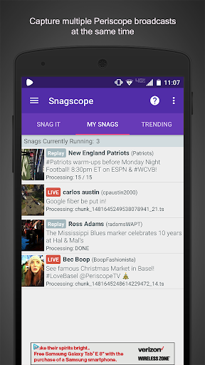 Snagscope Screen 3