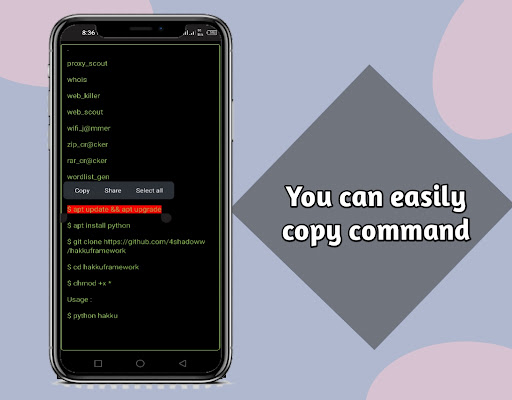 Termux Tools and Commands Screen 3