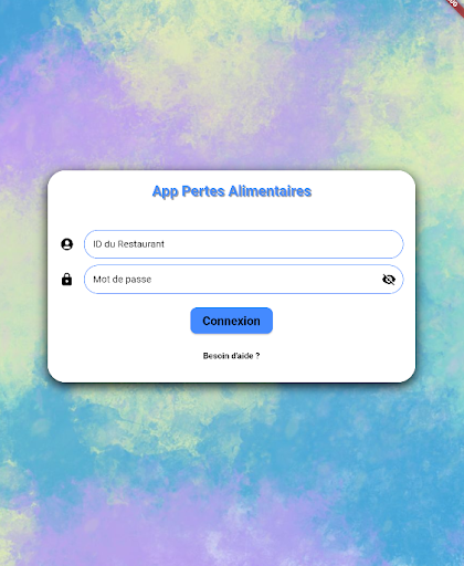 Android application App Pertes Alimentaires screenshort