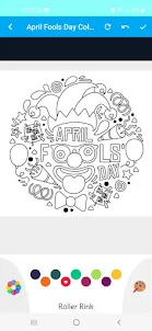 April Fools Coloring Book