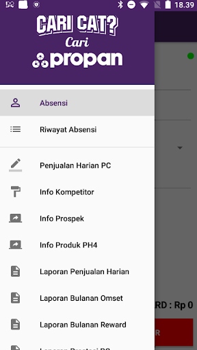 Android application PROPAN PC screenshort