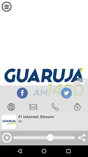Android application Rádio Guarujá screenshort