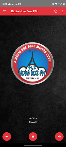 Android application Rádio Nova Voz FM 91,3 Fartura screenshort