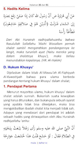 Khusyu’ Dalam Shalat