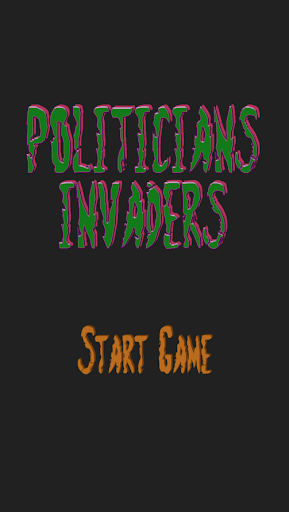 Android application Politicians Invaders screenshort
