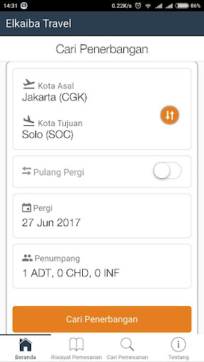 Android application Elkaiba Travel mobile screenshort