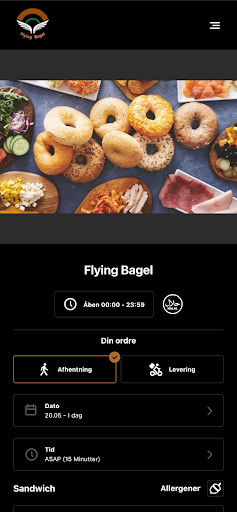 Android application Flying Bagel screenshort