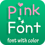 Pink Font for Oppo - Font with color style icon