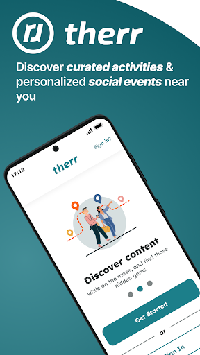 Android application Therr: Group Social Network screenshort