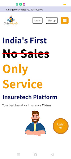 Android application Claimfriendy screenshort