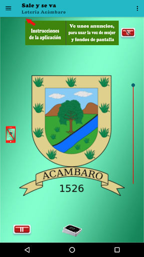 Android application Lotería Acámbaro. screenshort