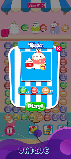 Cute Molang Kawaii Tile Match