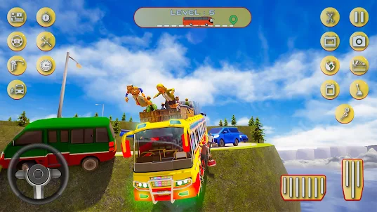 Indian Bus Uphill Bus Games 3D