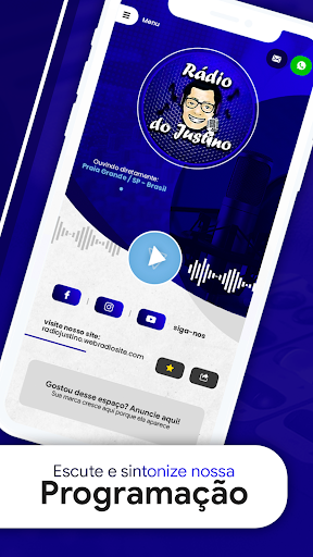 Android application Rádio do Justino screenshort