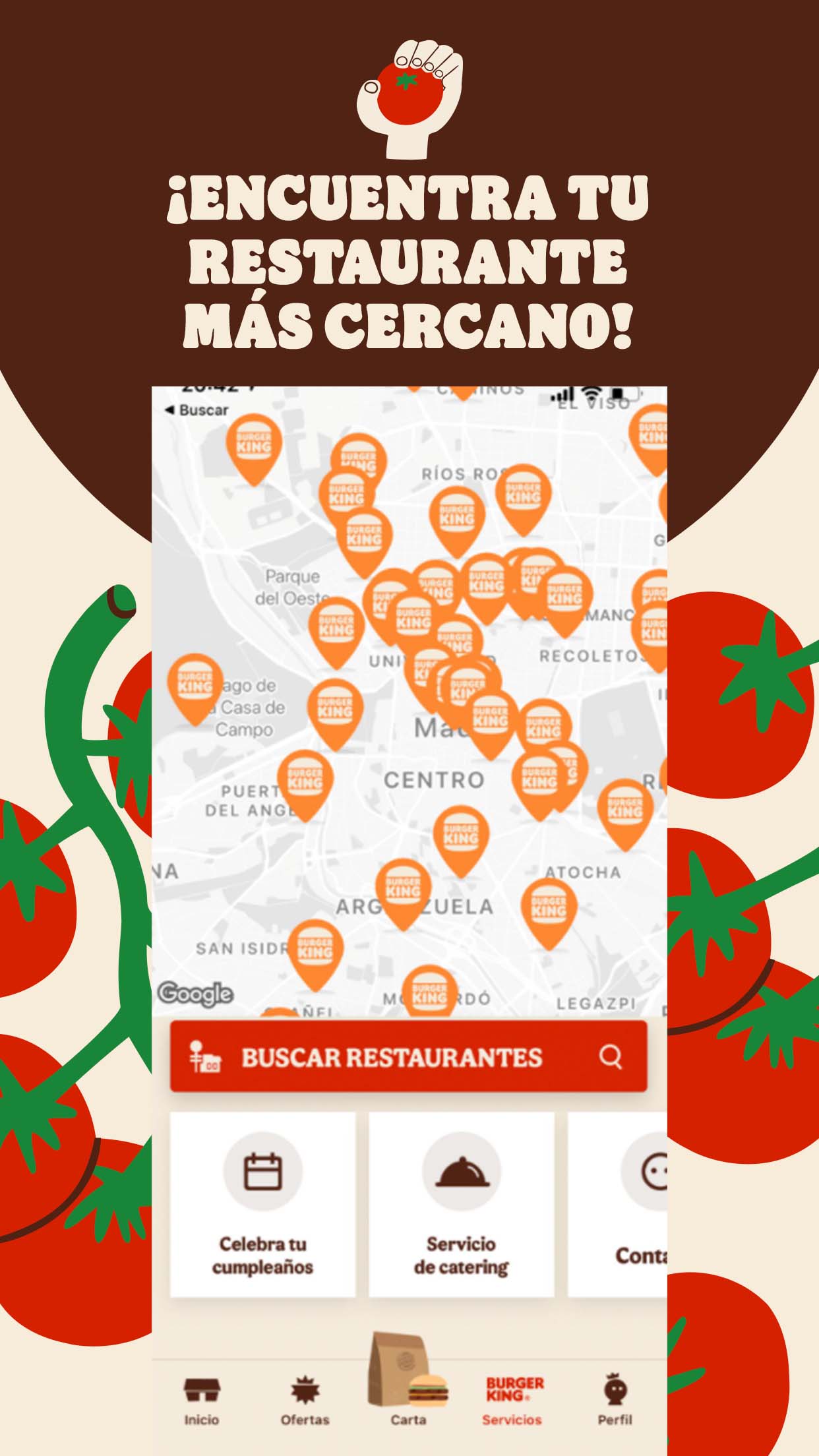 Android application BURGER KING® España screenshort