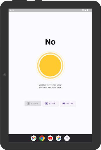 Will it rain? Screen 3