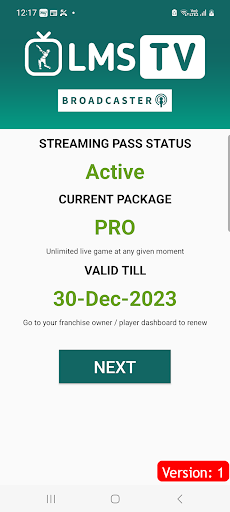LMS Live Streaming Screen 2