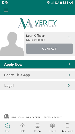 Android application HomeNOW by Verity Mortgage screenshort