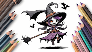 Coloring Kawaii Horror Chibi - Screenshot 3