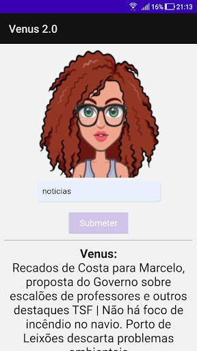 Android application Venus2 screenshort