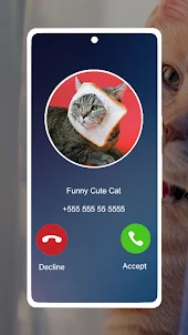 Cute cat calling prank