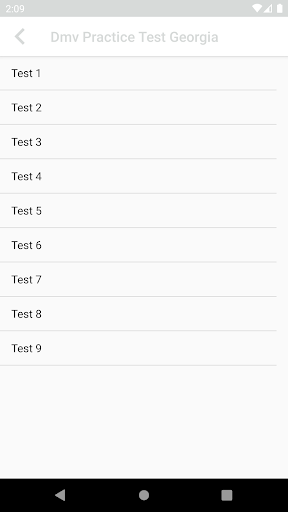 Android application DMV Practice Test Georgia 2023 screenshort