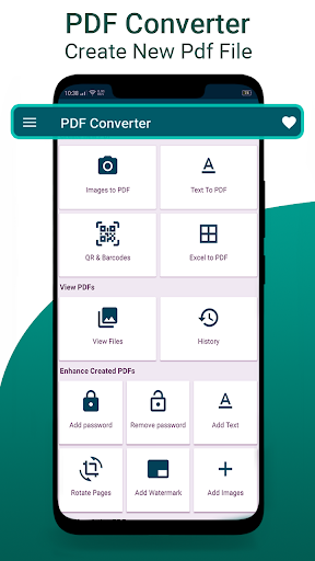 Android application PDF Convertor Image to PDF screenshort