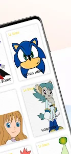 Cách vẽ nhân vật Sonic