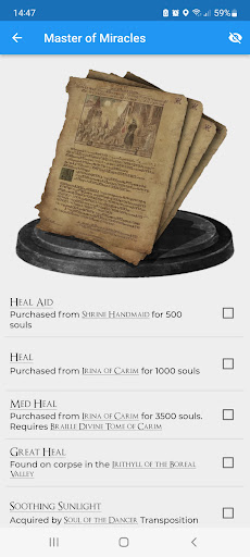 Checklist for Dark Souls III Screen 2