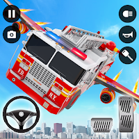 Летающая пожарная машина: робот пожарный игра
