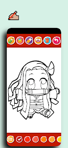 Chibi Girl Coloring Anime game