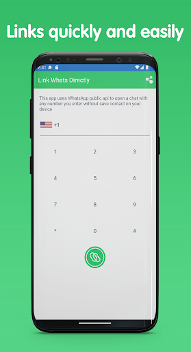Android application Link Whats Directly screenshort