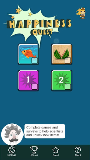 Android application Happiness Quest screenshort