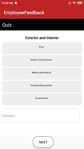 Employee Feedback Screen 3