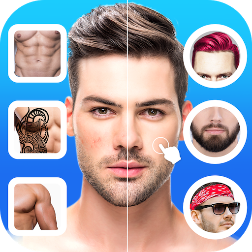 Photoeditor men body face hair  Icon