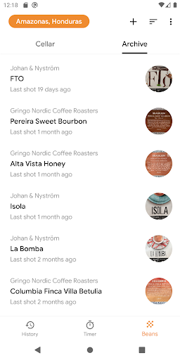 Espresso Log - Coffee Journal Screen 3