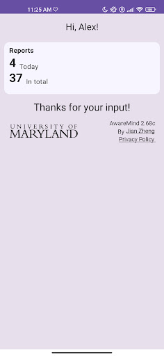 AwareMind Screen 3