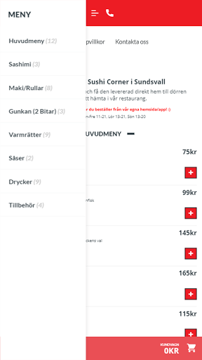 Sushi Corner Sandviken Screen 2
