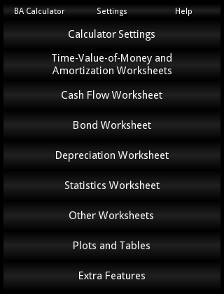 BA Pro Financial Calculator
