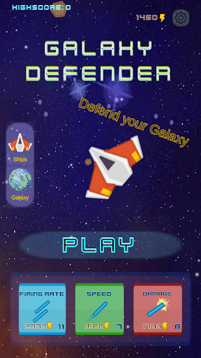 Android application Galaxydefender screenshort