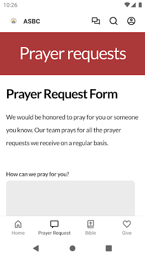 Arthur Southern Baptist Church Screen 2