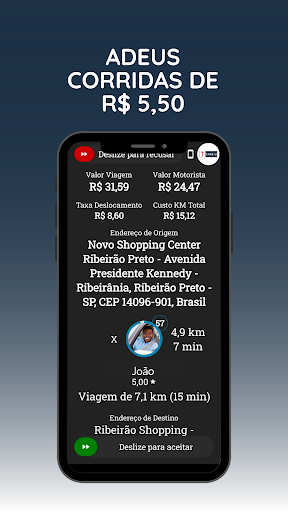 Android application Take-u Motoristas screenshort