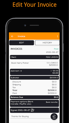 InvoiceHub - Invoice Generator Screen 3