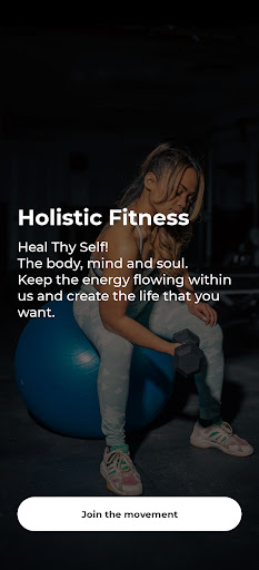 Android application Holistic Fitness screenshort