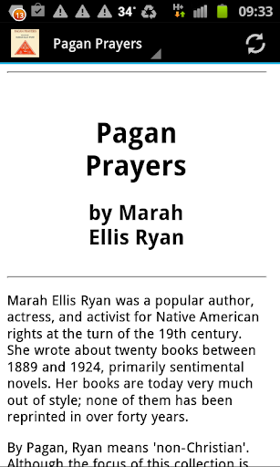 Android application Pagan Prayers Collection screenshort